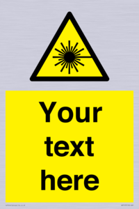 Custom Laser Hazard Sign